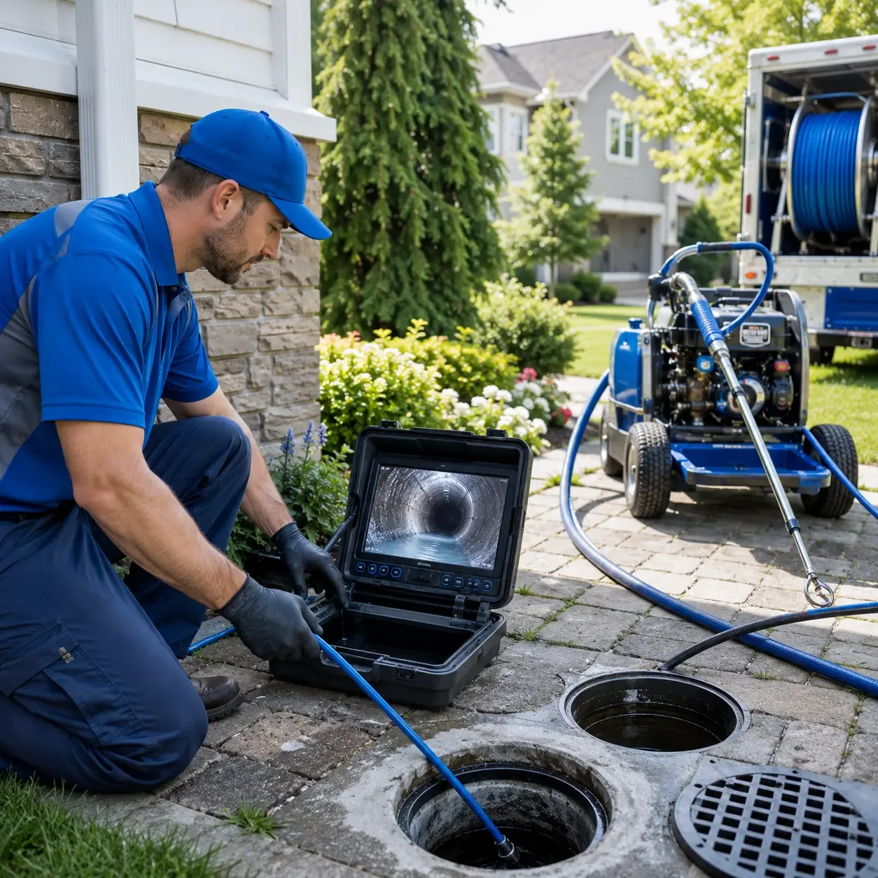 Outdoor drain cleaning professionals serving Clio, MI